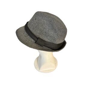 Westend Fedora hat Grey Felt With black band Size XL
